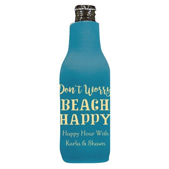 Don't Worry Beach Happy Bottle Huggers